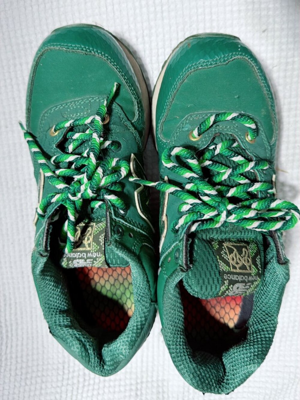 New Balance x Concepts 574 Mens Size 5 Green Snakeskin Limited Edition ML574SD3